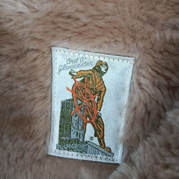 Vintage Mighty Mac Cape Ann Corduroy Men 36 Jacket Coat Faux Fur Lined Boating - Picture 6 of 13